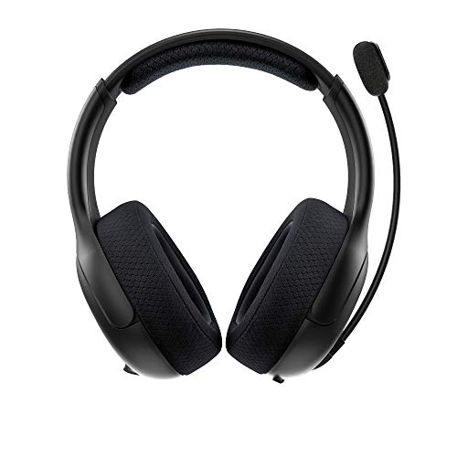 PDP AIRLITE PRO Wireless Power Stereo Gaming Headset with Noise Cancelling Microphone: Compatible with PS5/PS4/PS3 Console/PC Windows 10, Comfortable Lightweight Headphones, Long Battery Life (black)