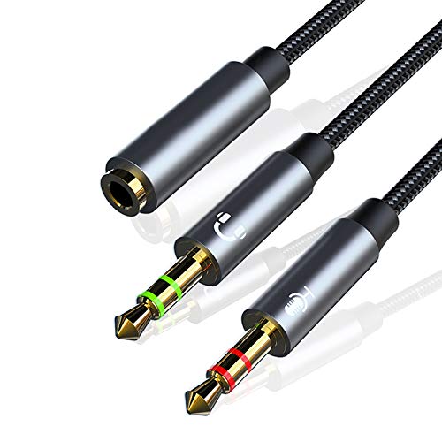 PC Splitter Cable for HyperX Cloud II, Alpha, Stinger, Core & Astro A10 A40