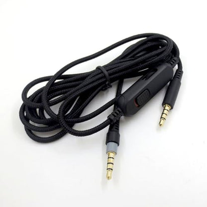 2m Audio Cable for HyperX Cloud Mix Cloud Alpha Gaming Headsets, Coiled Audio Cable Replacement Extension Aux Cord Wire