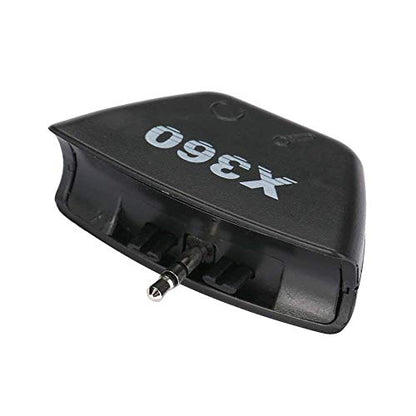 3.5mm Headset Mic Adapter for Xbox 360 Controller Black - color: Black