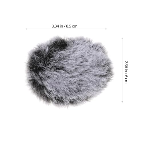 ERINGOGO Microphone Windscreen Cover Windproof Furry Protector for Enhanced Sound Reception Hair Design for Outdoor Filming and Recording Durable and Easy to Install