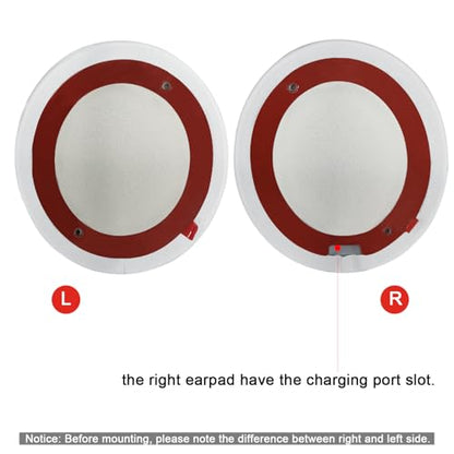 Replacement Ear Pads for Beats Solo 2 & Solo 3 Wireless On-Ear Headphones, Ear Cushions, Headset Earpads, Ear Cups Cover with Soft Protein Leather (White) - color: White