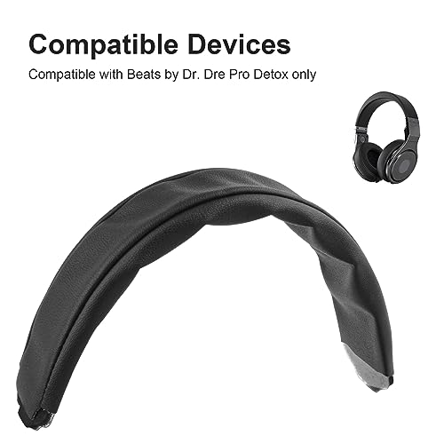 Alitutumao Replacement Earpads Ear Cushions Ear Cups Repair Parts Compatible with Monster Beats by Dr. Dre Pro Detox Headphones Memory Foam Ear Pads (Black Headband) - color: Black Headband