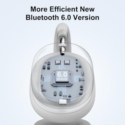 Srhythm NiceComfort 95 Hybrid Noise Cancelling Headphones Wireless | Bluetooth with Transparency,ENC,HD Sound,Slim Headphones Lightweight - color: Space Silver