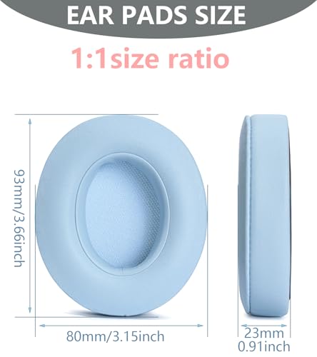 Replacement Ear Pads Compatible with Beats Studio 3 Wireless Sapphire Blue - color: Sapphire Blue