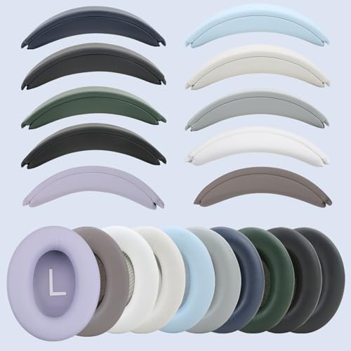 Ear Cushions and Headband Cushion Foam for Bose QuietComfort 35 45 (QC35 QC45) Headphones Accessories Easy to Install (Purple) - color: Purple