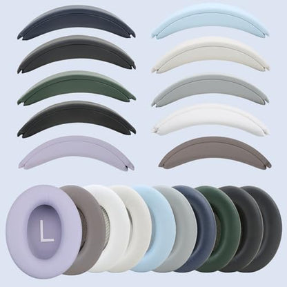 Ear Cushions and Headband Cushion Foam for Bose QuietComfort 35 45 (QC35 QC45) Headphones Accessories Easy to Install (Purple) - color: Purple