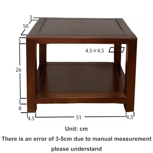 Audio Rack Tower, Shelf Organizer Rack Small, Media Stand, Rack Audio Tower Minimalistic Heavy Duty 25Kg Made of Solid Rubber Wood Brown 4 Sizes,Brown2 Layer - size: 2 layer