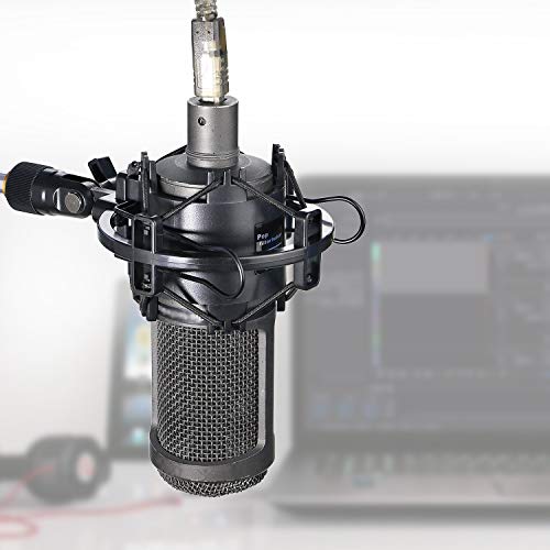 YOUSHARES AT2020 Shock Mount, Microphone Shock Mount Reduces Vibration Noise for Audio Technica AT2020 AT2035 ATR2500 Condenser Mic