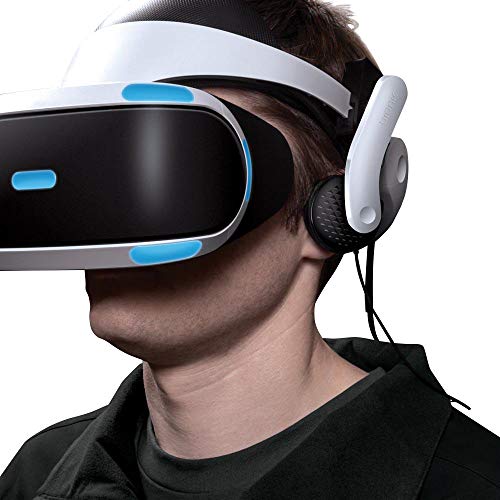 Bionik Mantis Attachable VR Headphones: Compatible with PlayStation VR, Adjustable Design, Connects Directly to PSVR, Hi-Fi Sound, Sleek Design, Easy Installation - color: Black