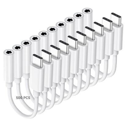 Criello USB C to 3.5mm Audio Headphone Jack Adapter - size: 500 Pack