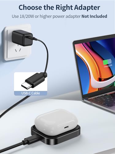 AirPods Pro Charger, Wireless Charging Station for AirPods Pro 3/ Pro 2/Pro, Wireless Charger for Airpods 4 (with Active Noise Cancellation)/ 3rd/ 2rd, Black - color: Aluminum(Black)-for AirPods