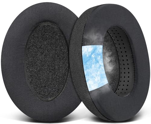 SOULWIT Cooling Earpads for Sennheiser HD600/HD650/HD6XX - Black | for HD600/HD650/HD660 S/HD660 S2/HD6XX/HD58X/HD580/HD565/HD545/HD535 Headphones - color: Black