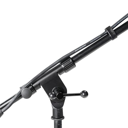 Gator Frameworks Rok-It Series Low-Profile Microphone Stand with 16" Adjustable Boom Arm, Ideal for Bass Drums and Guitar Amps (RI-MIC-200) - style: Low-Profile Microphone Stand