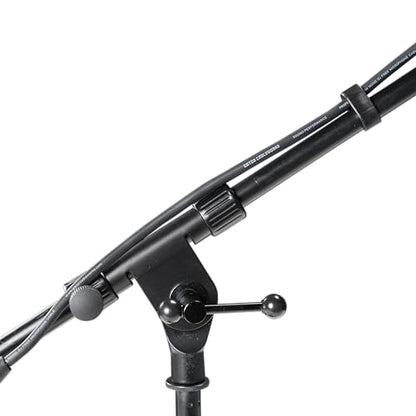 Gator Frameworks Rok-It Series Low-Profile Microphone Stand with 16" Adjustable Boom Arm, Ideal for Bass Drums and Guitar Amps (RI-MIC-200) - style: Low-Profile Microphone Stand