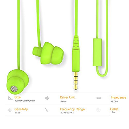 MAXROCK Noise Isolating Sleeping Headphones Earphones for Audiobook,Cellphones, Ipad and Audio Devices