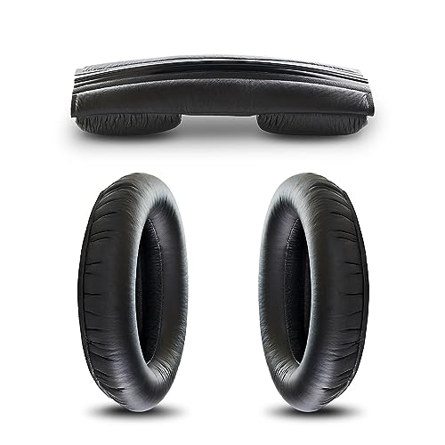 Pads Compatible with Sennheiser HD280 (redesigned Version) Earpads and Headband Pad Kit Replacement for HD 280 (PRO) HMD280 Ear Pads Headphones Cushion Padding Black (Earpads & Headband Kit)