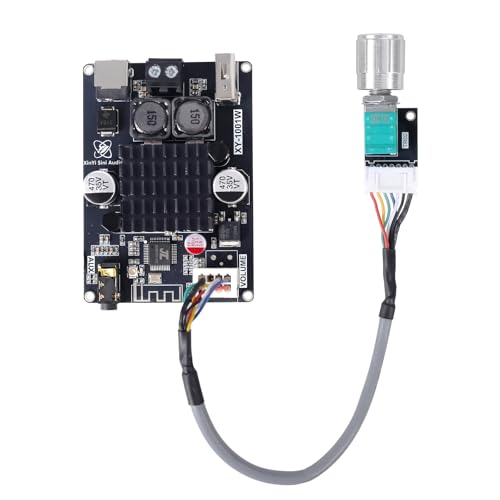 Bluetooth Amplifier Board 100W, with IPEX Antenna Connector (DC 9-24V) | TPA3116 Mono Audio Amp , with TWS Pairing, AUX/USB/Bluetooth Input, Wired Volume Control for Speaker DIY, Car & Home Audio