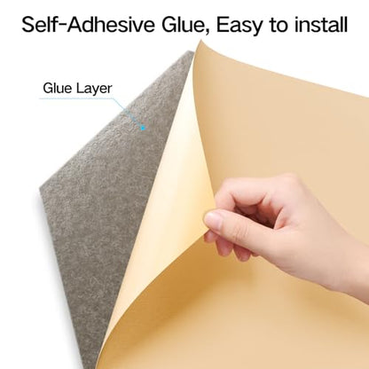 12 Pack Self-Adhesive Acoustic Panels 12" X 10" X 0.4" - Sound Proof Foam Panels with High Density, Y-Lined Design, Flame Resistant, Absorb Noise and Eliminate Echoes(Camel) - color: Camel, size: Y-Cut Hexagon 12 Pack