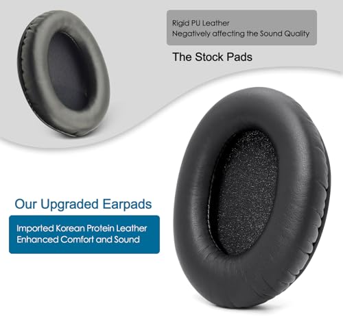 GVOEARS Premium Replacement Ear Pads for HyperX Cloud 1/2/3/Pro - Black | Also for Core/Alpha/Alpha S/Alpha Pro/Flight/Flight S/Stinger, CloudX Stinger Headset & More