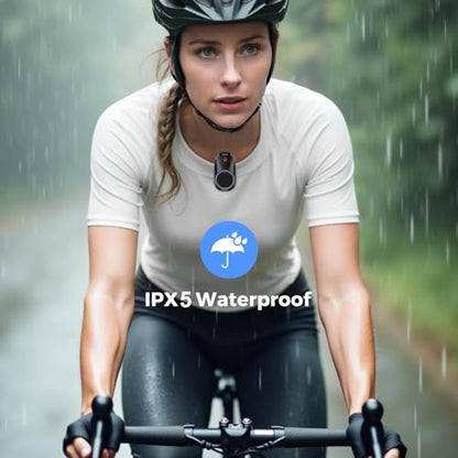 Wodgreat Wearable Clip On Bluetooth 5.4 Speaker IPX5 Waterproof | Clean Sound, Built-in Mic, Hands-Free Music/Calls for Work/Cycling/Home/Party/Outdoor(Black)