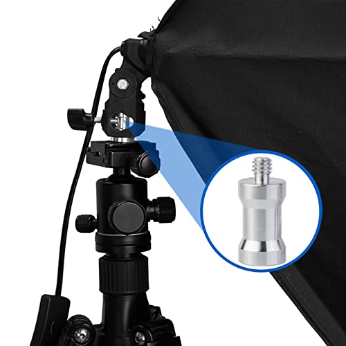 16PCS Camera Screws Mount Set 1/4 Inch and 3/8 Inch Threaded Converter Screws Adapter Flash Shoe Mount for DSLR Camera/Tripod/Monopod/Ballhead/Flash Light/Quick Release Plate