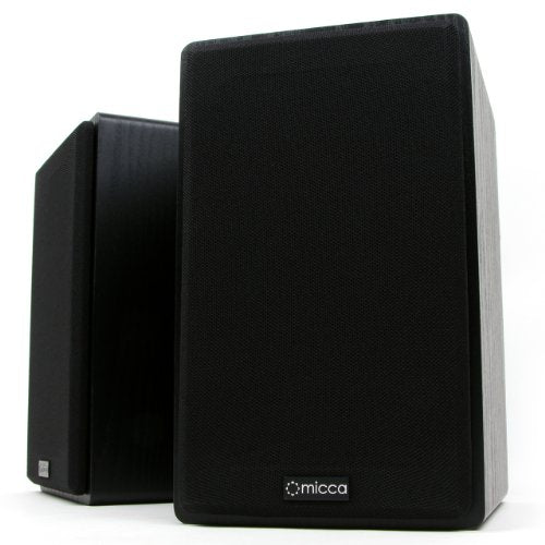 Micca MB42 Standard 2-Way Passive Bookshelf Speakers, Stereo Pair, Black