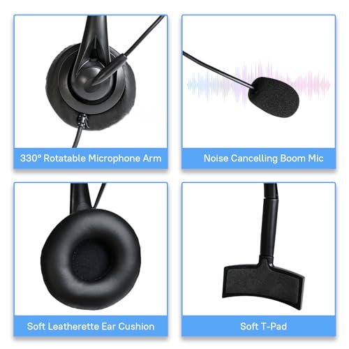 WODASEN Over the Ear Headset with Boom Mic Finger PTT for Radio Single Ear Overhead Headphones for UV-5R BF-888S AR-152 BF-F8HP K1 Plug 2-Pin