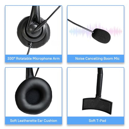 WODASEN Over the Ear Headset with Boom Mic Finger PTT for Radio Single Ear Overhead Headphones for UV-5R BF-888S AR-152 BF-F8HP K1 Plug 2-Pin
