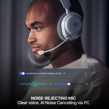 SteelSeries Arctis Nova 7 Wireless Gen 2 Gaming Headset, Real-Time App Control, 50+ HR Play, Neodymium Drivers, Mix 2.4GHz/Bluetooth, Compatible with PC, PS5, PS4, Switch 1/2, Mobile - Black (Renewed) - color: Black, style: Over the ear