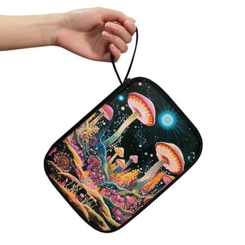 Watch Band Storage Bag Durable Watch Straps Carrying Bag Travel Organizer Bag Compatible with Apple Watch, Cable, Watch Band Pin, Mushroom - color: Mushroom