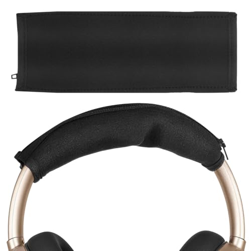 Zipper Headphone Headband Cover Neoprene for QC25 Black | Protector Wrap-On Headphone Pad for Scratch Protection, Easy Install Replacement