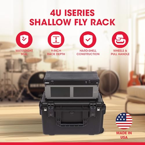 SKB 3i-2213M124U iSeries 4U Shallow Fly Rack Case - 9" - size: 4U