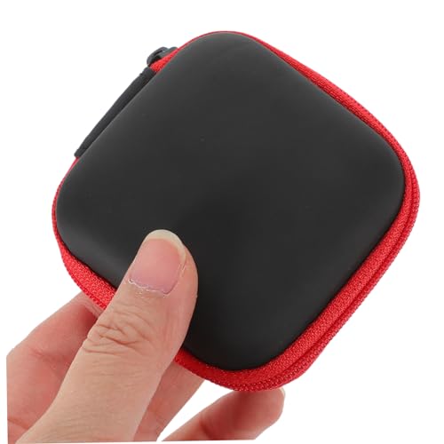 SHINEOFI Portable EVA Earbuds Case Zipper Closure Travel Organizer for Earbuds and Accessories Compact Storage Bag for Electronic Cables for Travel and Home Use