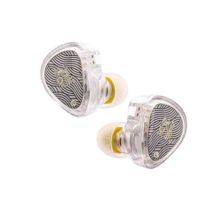 TANGZU Wan'er S.G II in Ear Monitor, Gaming IEM Earphones, HiFi Wired Earphones with 10mm Single Dynamic Driver PET Diaphragm, 0.78mm 2-Pin Tangle-Free Detachable Cable (White, 3.5mm with Mic) - color: White, size: 3.5mm Jack with Mic
