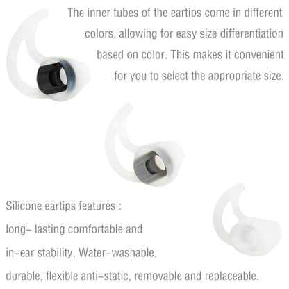 Silicone Earbud Replacement Tips Earbud Covers Compatible with Bose SoundSport Freestyle IE2 IE3 Headphone Ear Tips Rubber Tips 3 Pairs S M L - size: SML