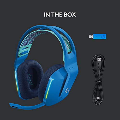 Logitech G733 Lightspeed Wireless Gaming Headset - Blue - color: Blue