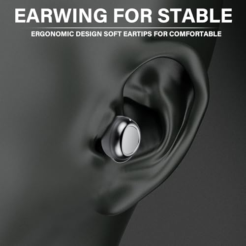 Sleep Ear Buds, New True Wireless Earbuds, Ultra-Mini Bluetooth 5.4 Earbuds for Side Sleepers, 53H Play Hi-Fi Stereo 3D Bass Noise Cancelling Bluetooth headphones, Sleep Mode, IP7 Waterproof Earphones