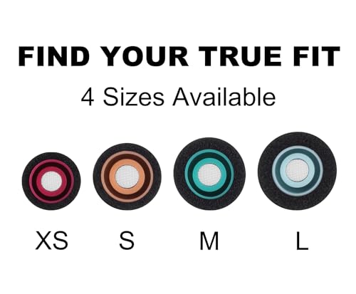 Memory Foam Replacement Earbud Tips for Sony WF-1000XM6 / WF-1000XM5 | Internal with Dust Mesh, Soft Foam Eartips with Portable Storage Box (4 Pairs, Black, XS/S/M/L)