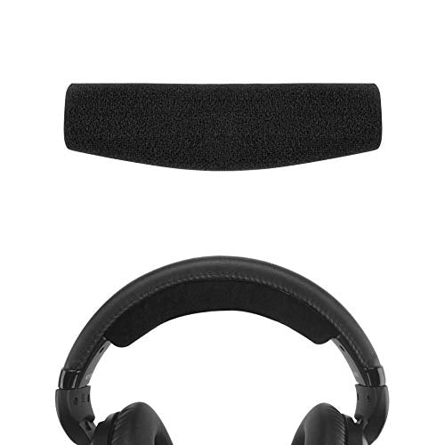 Geekria Velour Headband Pad Compatible with Sennheiser HD 598/ 598SE/ 598CS/ 595/569/ 559/558/ 555/518/ 515, Game ONE, PC360, PC373D Headphones, Replacement Band Repair Part (Black) - color: Black