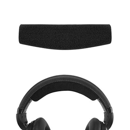 Geekria Velour Headband Pad Compatible with Sennheiser HD 598/ 598SE/ 598CS/ 595/569/ 559/558/ 555/518/ 515, Game ONE, PC360, PC373D Headphones, Replacement Band Repair Part (Black) - color: Black