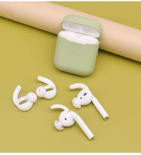 Zotech Ear Hooks Covers, 3 Pairs, Compatible with Apple AirPods 1st/2nd/3rd/4th Gen & EarPods, Secure Fit Earbud Tips, White