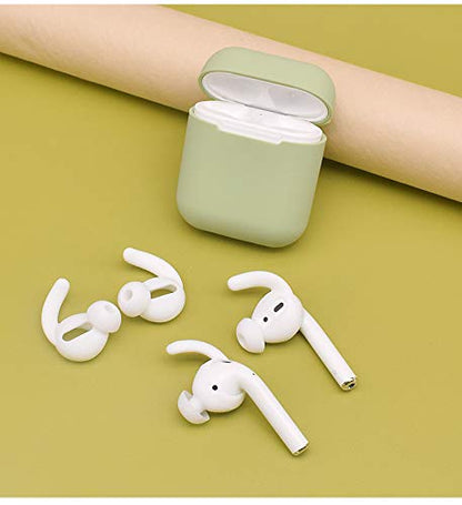 Zotech Ear Hooks Covers, 3 Pairs, Compatible with Apple AirPods 1st/2nd/3rd/4th Gen & EarPods, Secure Fit Earbud Tips, White