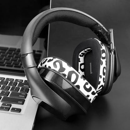 SOULWIT Cooling Gel Ear Pads Cushions Replacement for Logitech G35 G930 G933 G935 G633 G635 G533 G430 G431 G432 G433 Gaming Headset, Earpads for G332 G230 G231 G233 Headphones - Snow Leopard - color: Snow Leopard