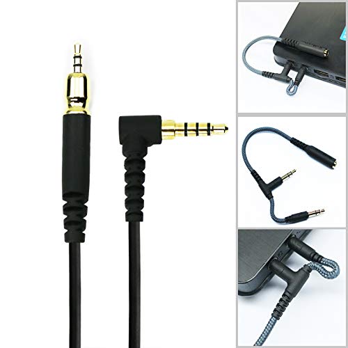 NewFantasia Replacement Audio Cable Compatible with EPOS H6Pro, GSP301, PC38X, GSP302, GSP602, GSP601, H3 Gaming Headsets 1.3m/4.3ft