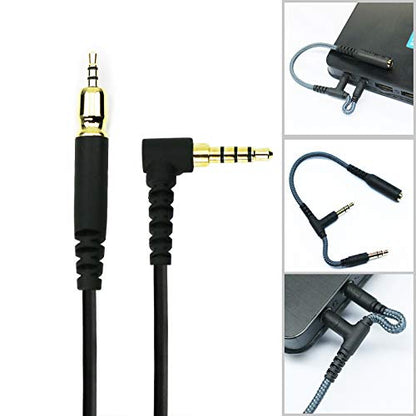 NewFantasia Replacement Audio Cable Compatible with EPOS H6Pro, GSP301, PC38X, GSP302, GSP602, GSP601, H3 Gaming Headsets 1.3m/4.3ft