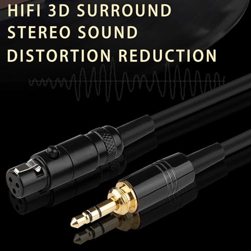 K702 Cable Coiled Aux Cord Compatible with AKG Q701 K712 K240S K240MKII K141 K171 K181 K271 K271S K241 K175 K275 Headphone Audio Cable Wire with 6.35mm Adapter