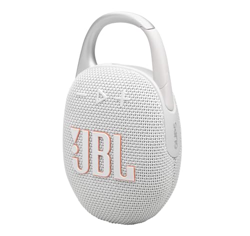 JBL Clip 5 Bluetooth Speaker and divvi! Protective Case - White - color: White