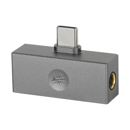 Linsoul Kiwi Ears Allegro Mini Portable IEM DAC, in Ear Monitor Amplifier, USB C to 3.5/4.4mm Output, with Custom Chip, High Resolution 32bit/384kHz, HiFi Earbuds Amp for Phone/PC (Titanium) - color: Titanium