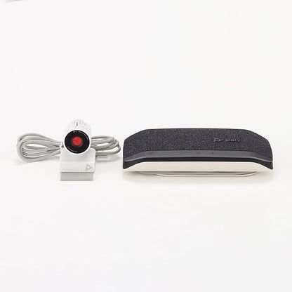 Plantronics Poly - Studio P5 Webcam with Blackwire 3210 Headset Kit Polycom - 1080p HD Professional Video Conferencing Camera & Single-Ear Wired Headset USB-A - Certified for Zoom & Teams